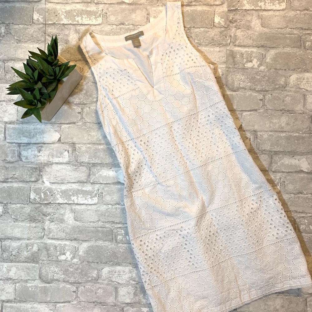 Banana Repulic White Sleeveless Dress sz4